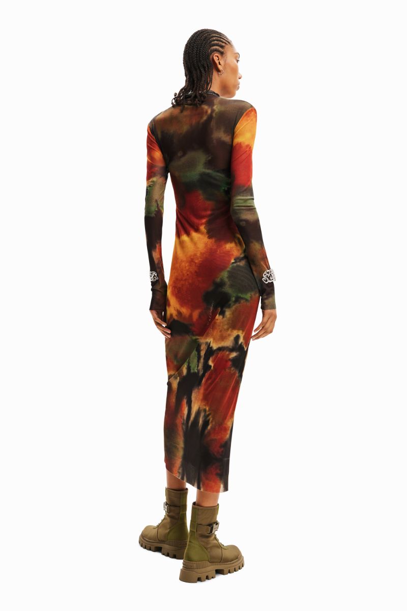 Desigual - Watercolour Midi Dress