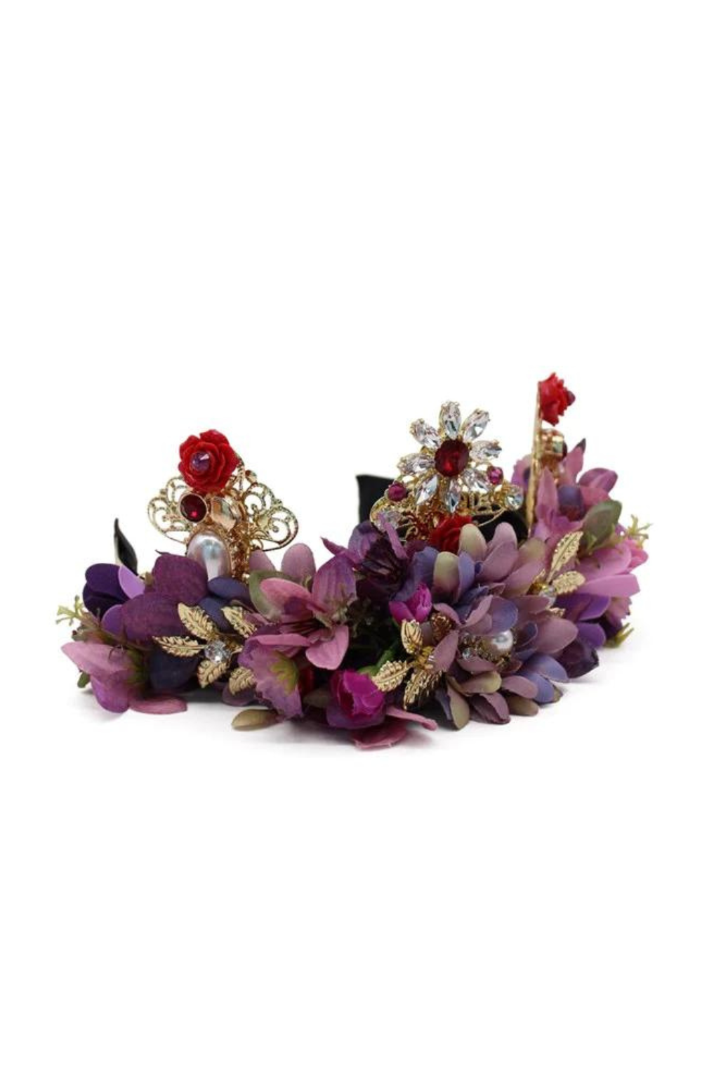 Morgan & Taylor - Violet Headpiece in Violet and White