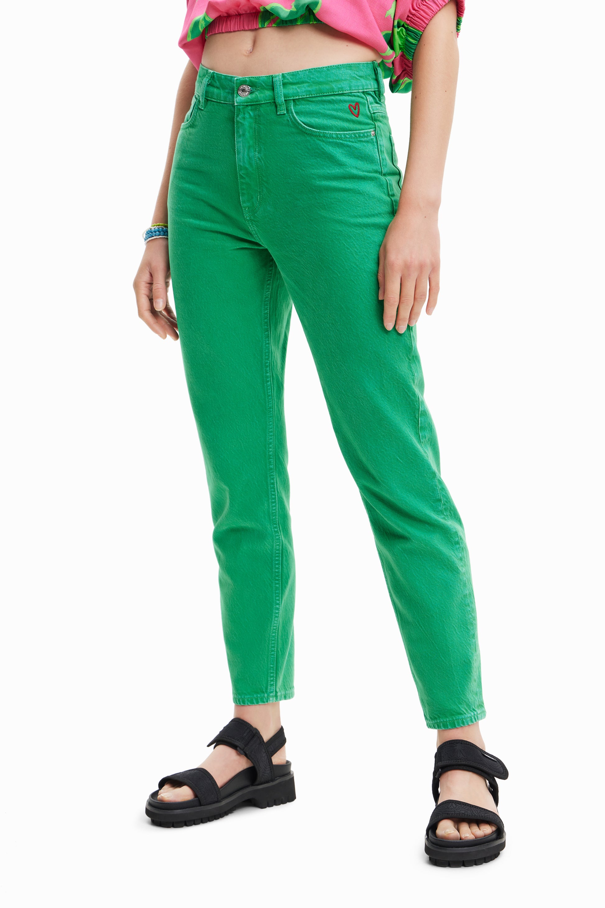 Desigual-jeans-green-front