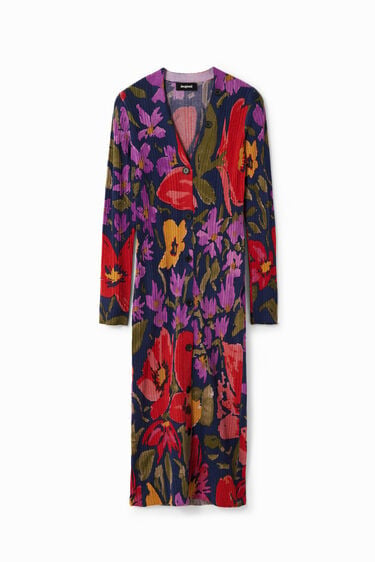 Desigual - Floral Knit Midi Dress