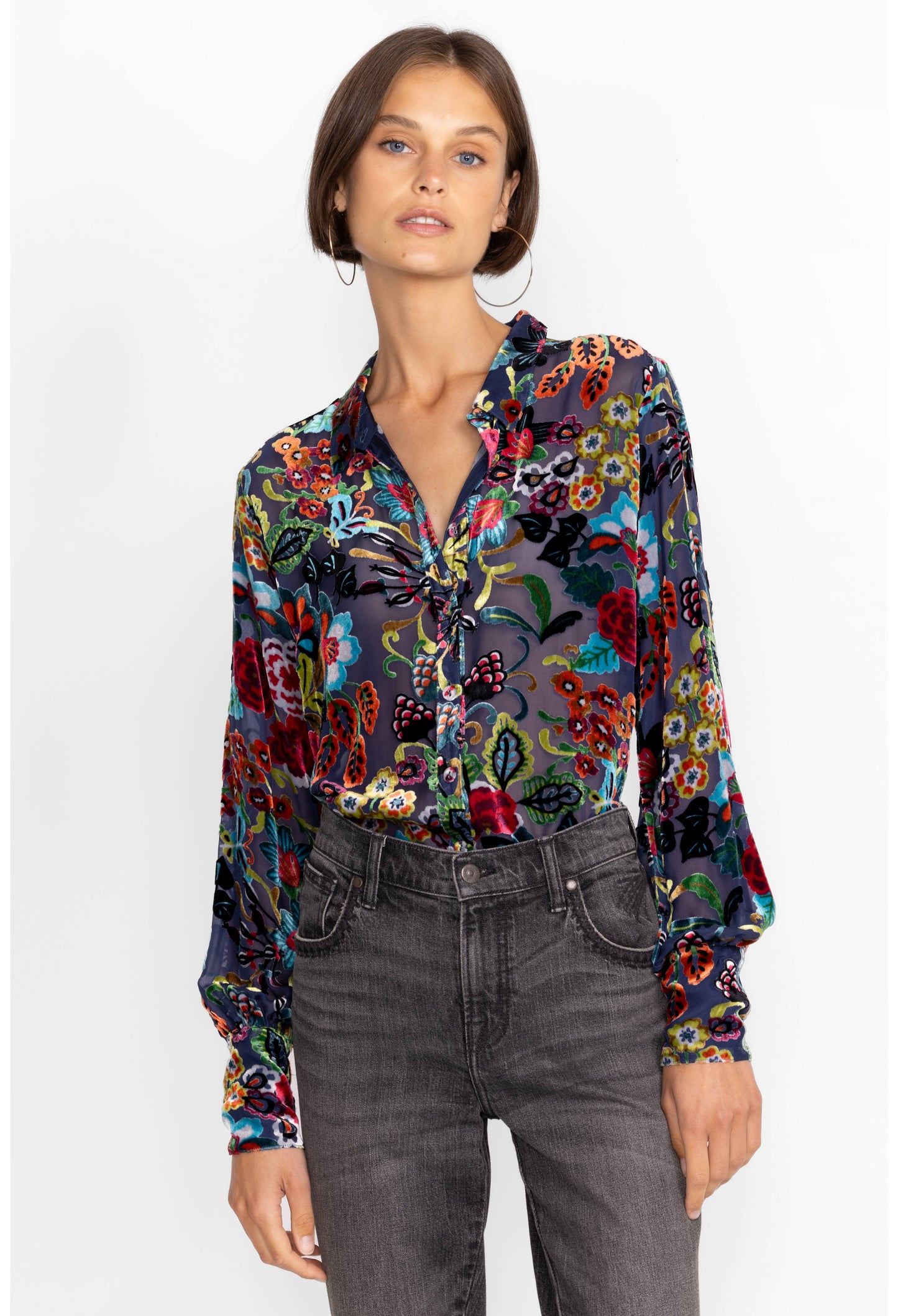 Johnny Was - Minto Burnout Yrene Blouse