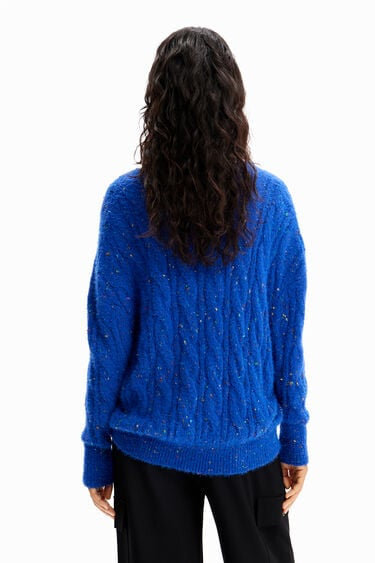 Desigual - Oversize Cable Knit Pullover
