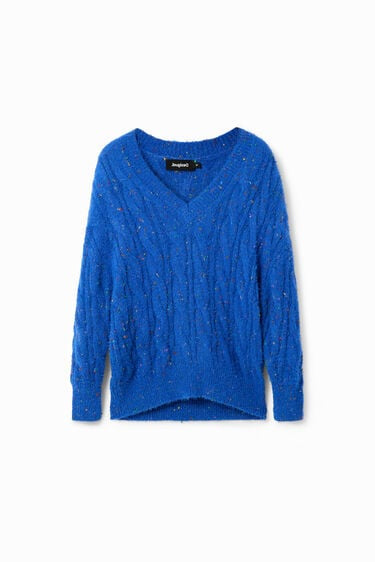 Desigual - Oversize Cable Knit Pullover