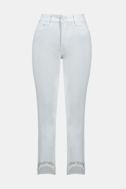 Joseph Ribkoff - Embellished Fringe Jeans