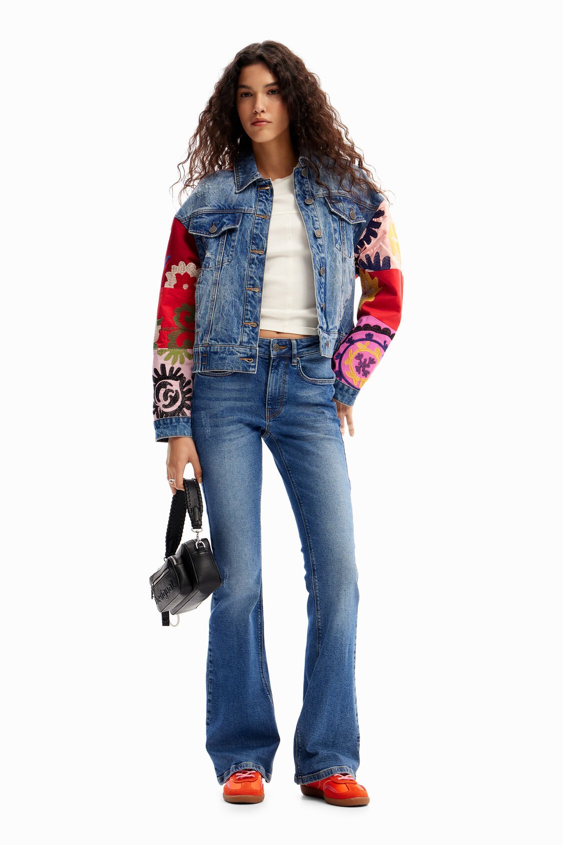 Desigual - Short Patchwork Denim Jacket