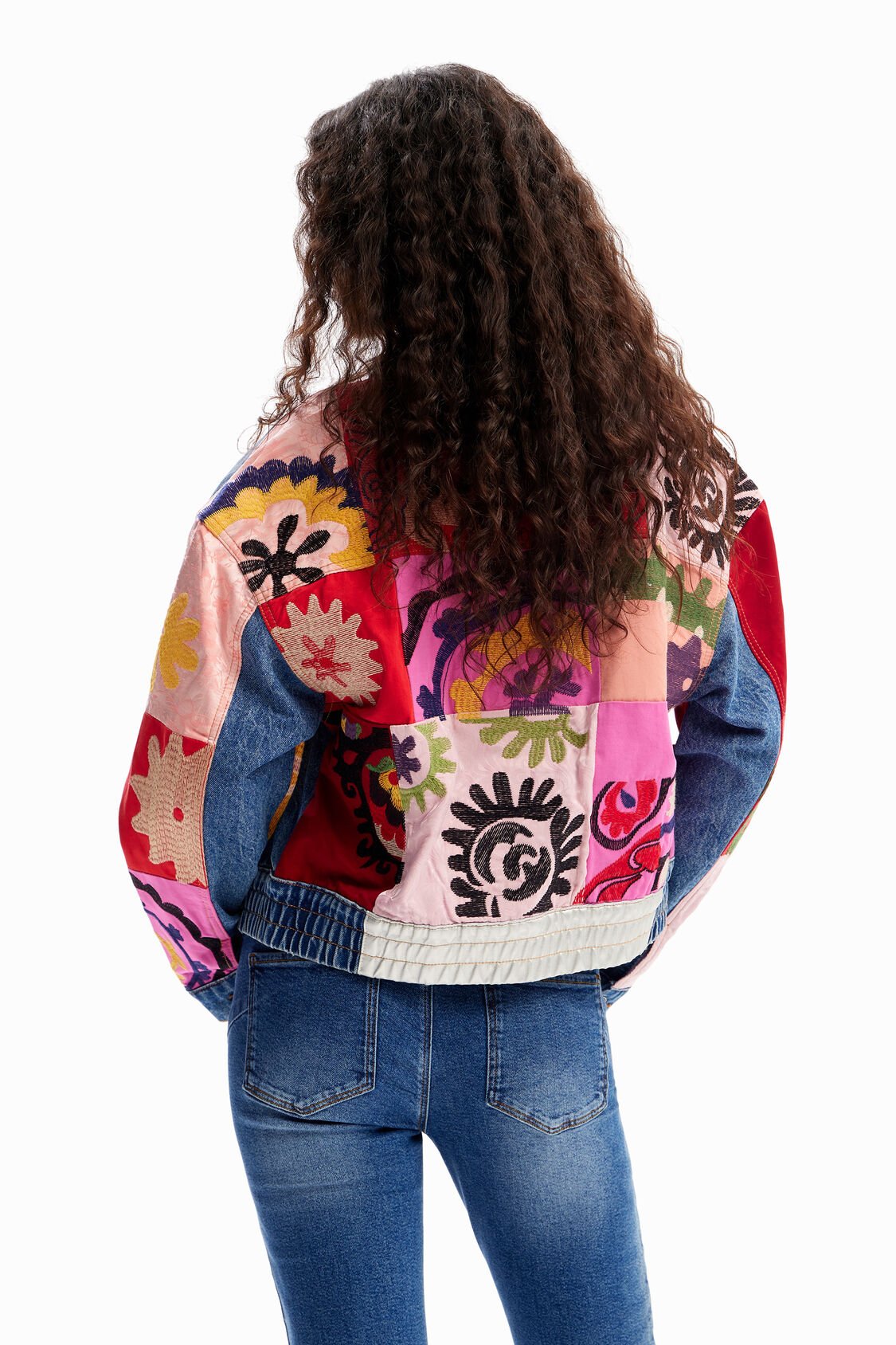 Desigual - Short Patchwork Denim Jacket