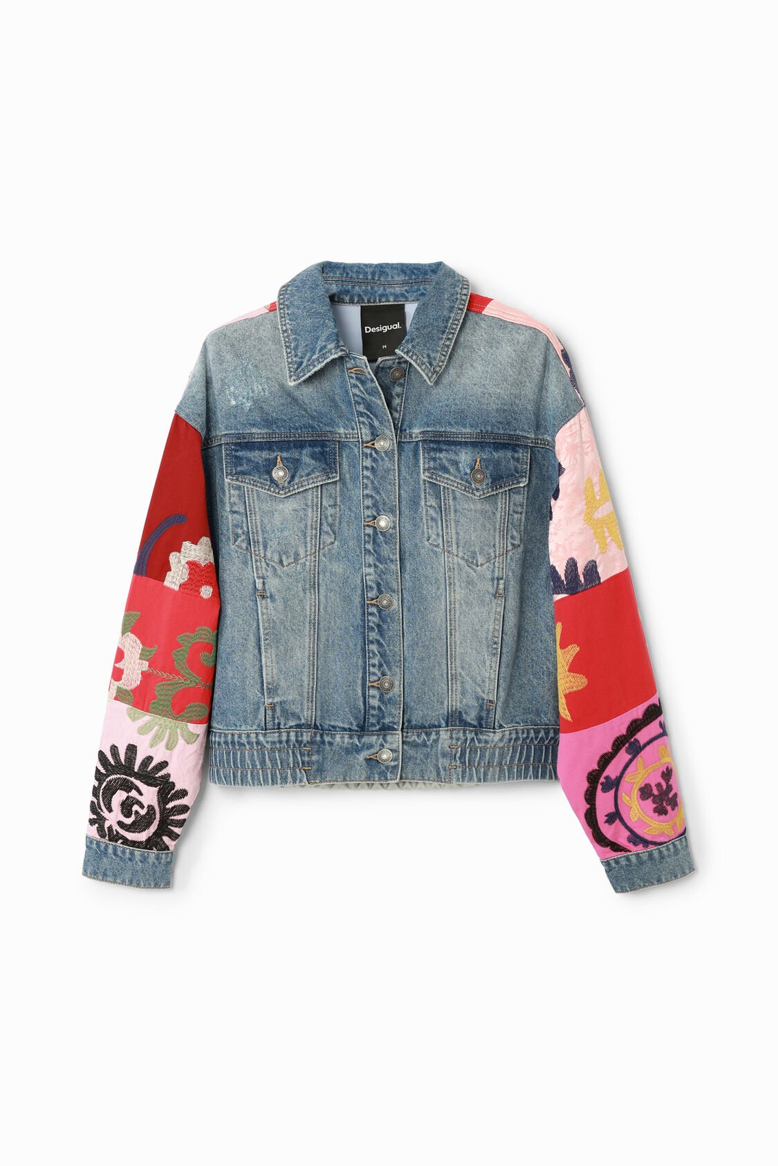 Desigual - Short Patchwork Denim Jacket