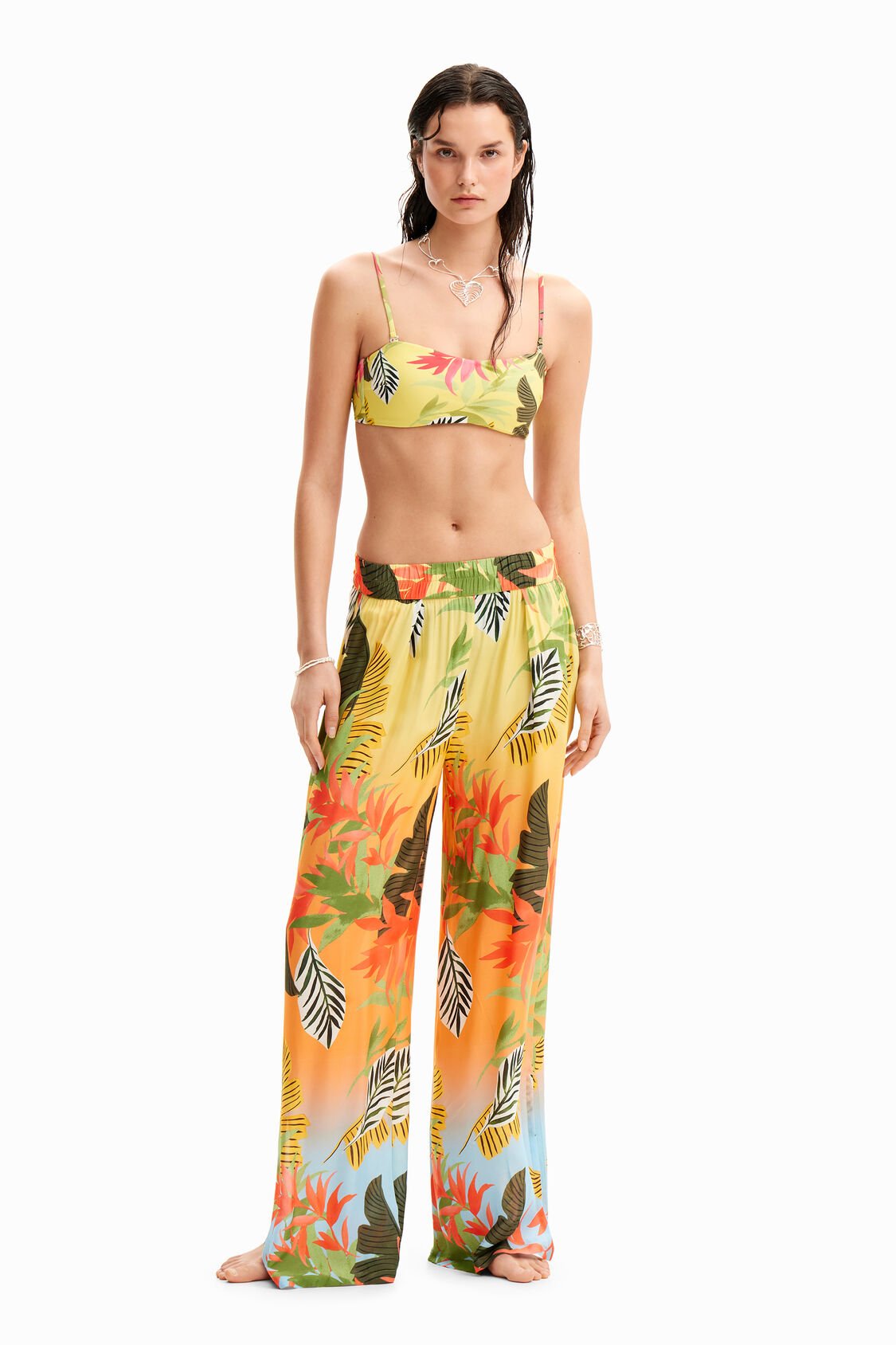 Desigual - Tropical Wide Leg Trousers