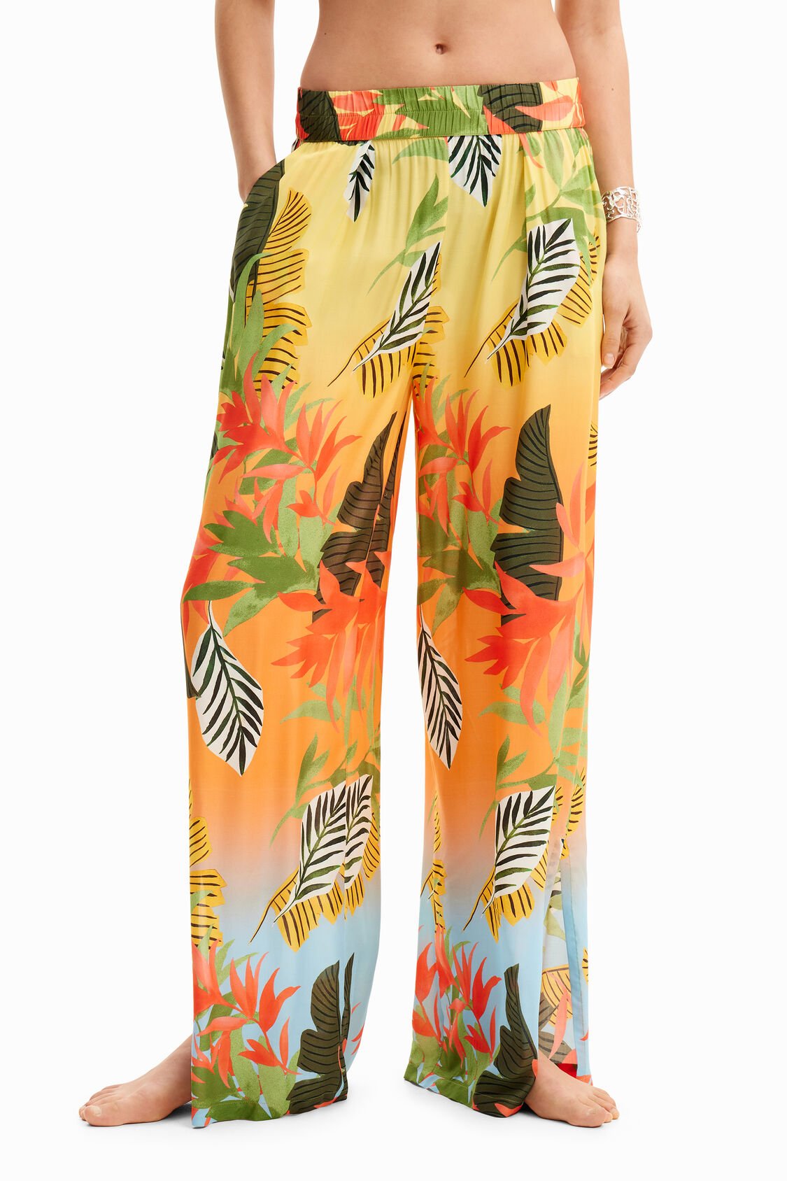 Desigual - Tropical Wide Leg Trousers