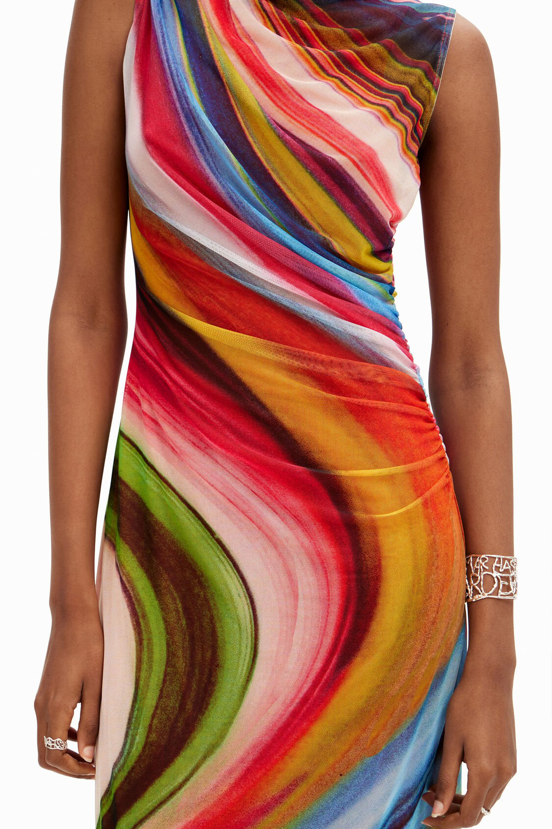 Desigual - Tulle Wave Midi Dress