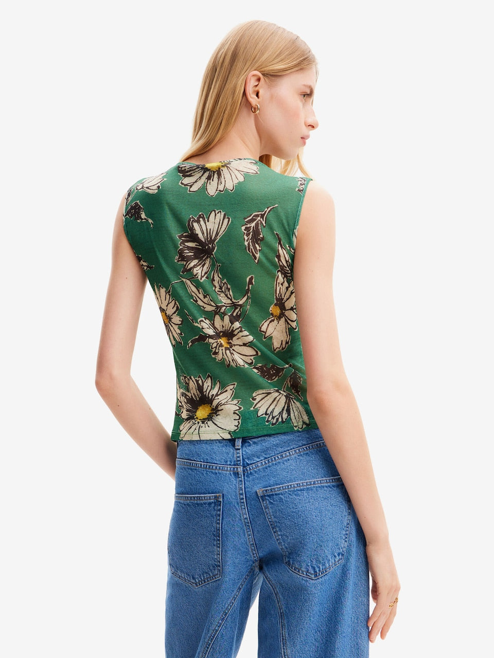 Desigual - Rouched Floral T-Shirt