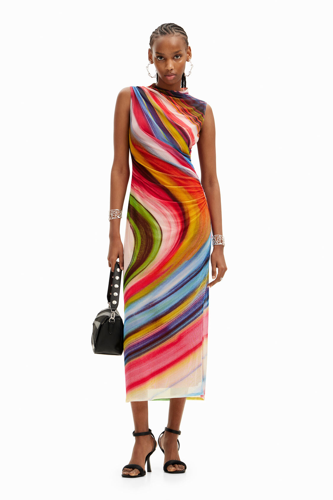 Desigual - Tulle Wave Midi Dress