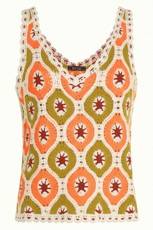 King Louie - Janis Top Fray Crochet Top