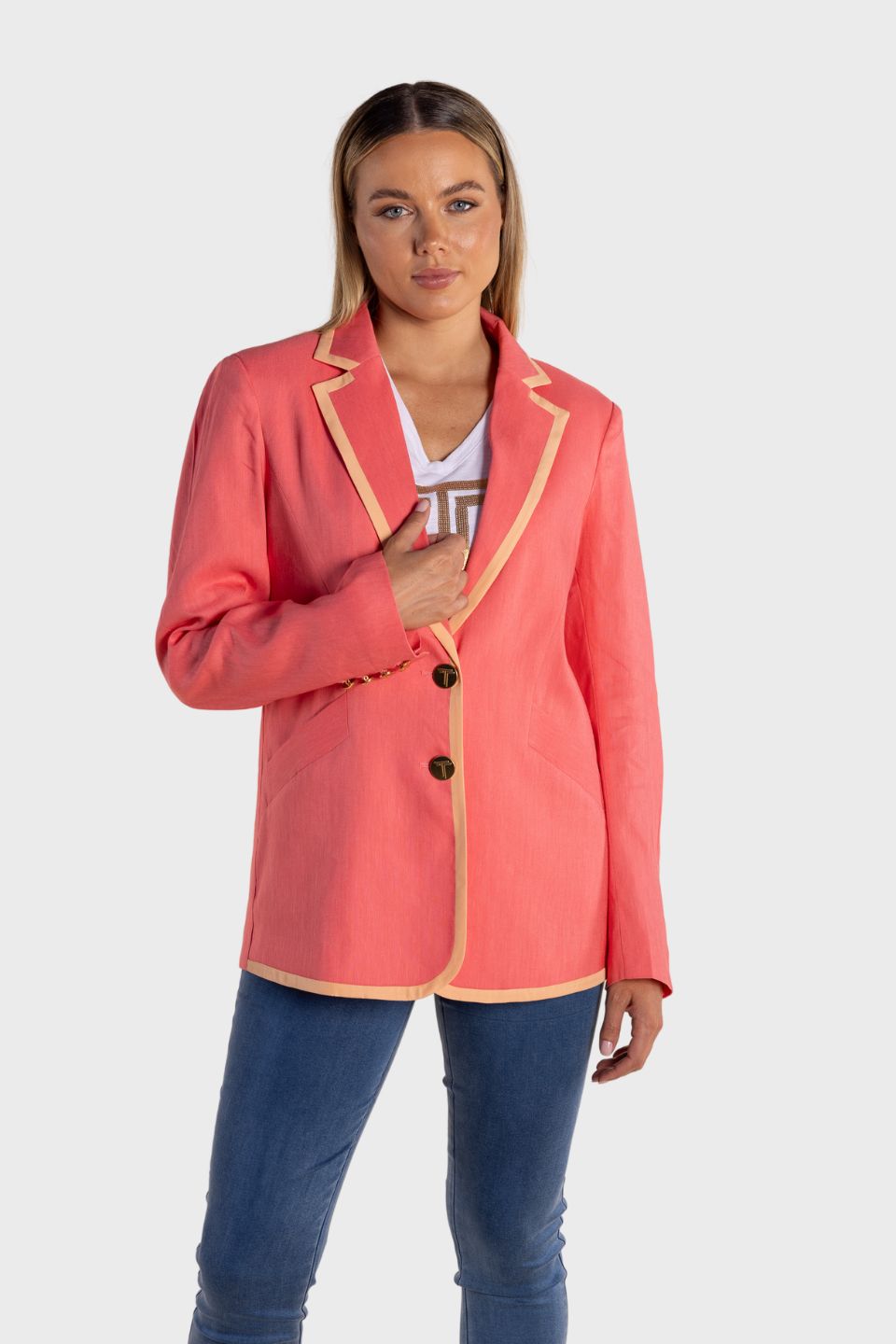 Two T's - Linen Mix Blazer