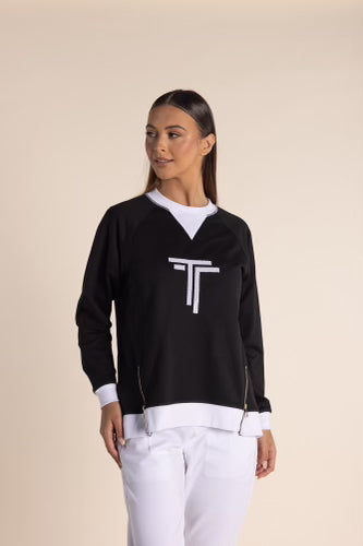 Two T's - Logo Sequin L/S Sweater