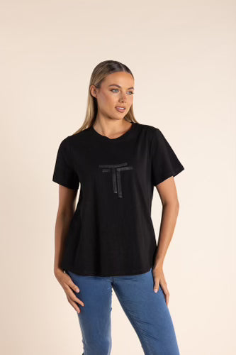 Two T's - Sequin Logo Tee