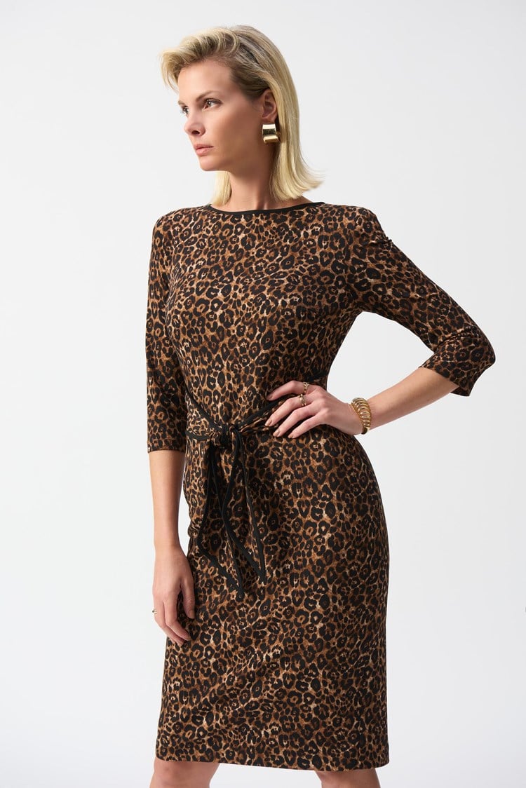 Joseph Ribkoff - Silky Knit Animal Print Sheath Dress