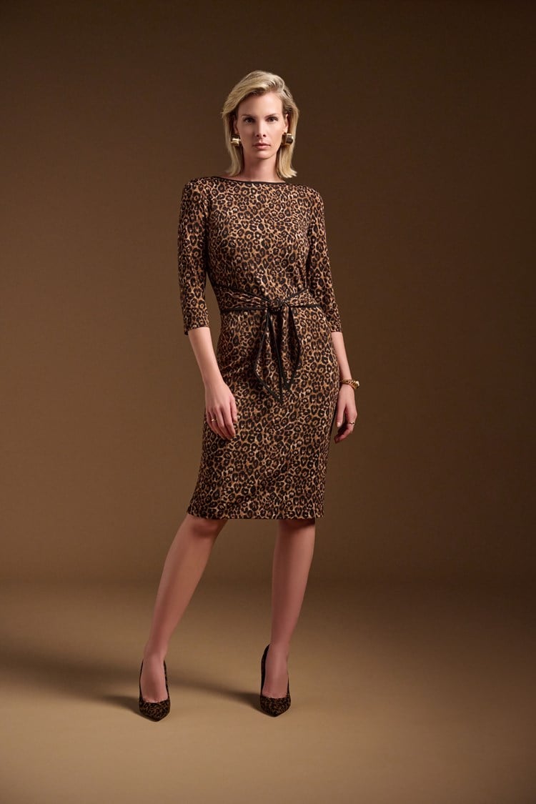 Joseph Ribkoff - Silky Knit Animal Print Sheath Dress