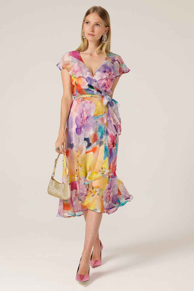 sacha-drake-PAJARITOS-WRAP-DRESS-WATERCOLOUR-FLORAL