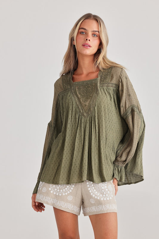 talisman-TA24262-1_ExhaleBlouse_OliveDobby