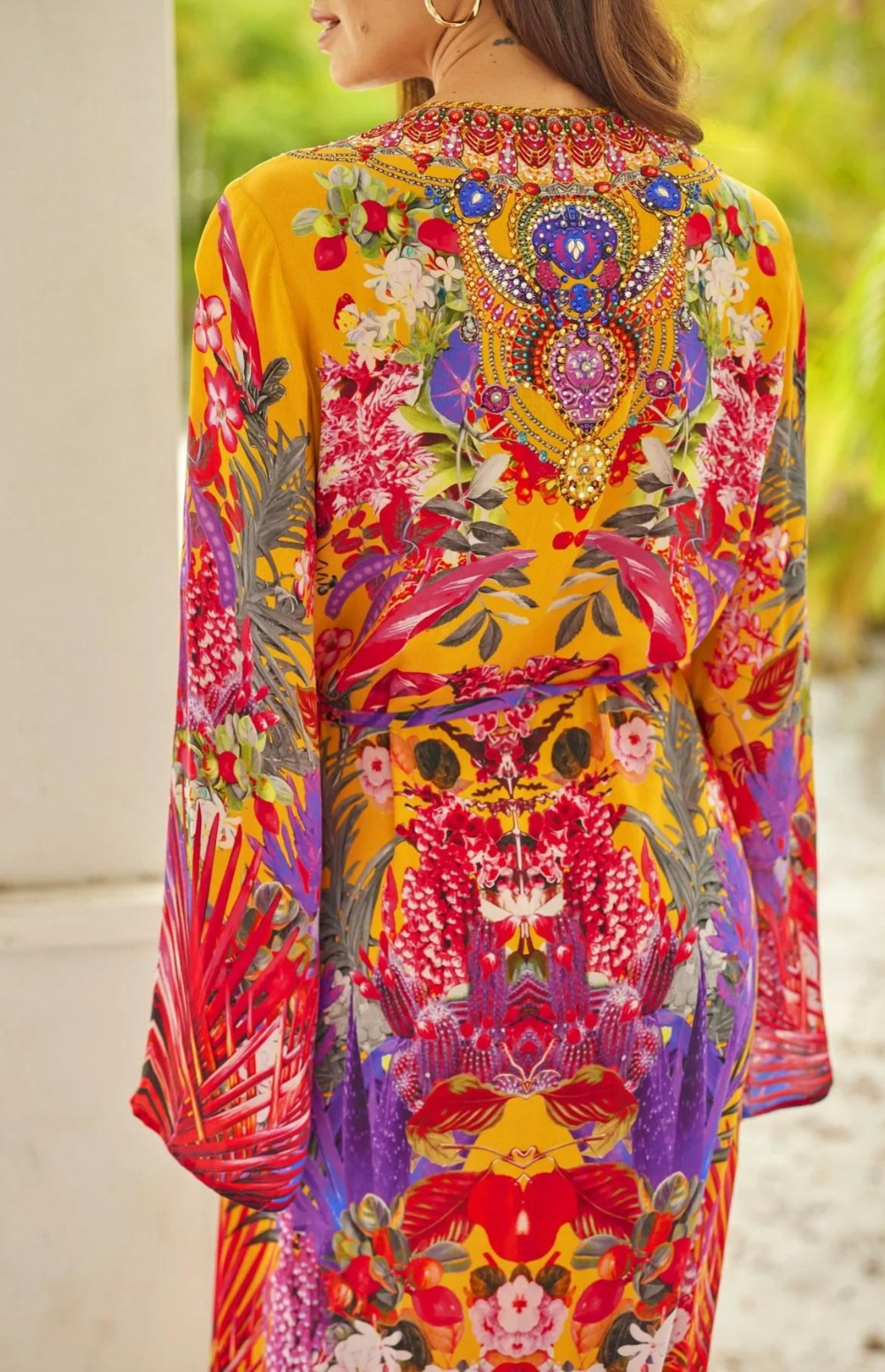 Czarina - 'Tropical Sunset' Wrap Dress