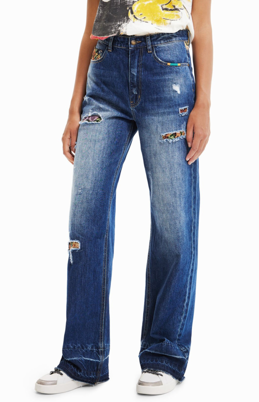 Desigual - Wide leg jeans